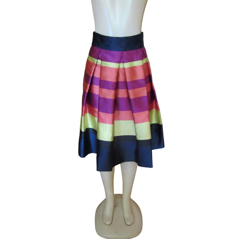 Moulinette Soeurs Striped Multicolor A-Line Skirt Size 2